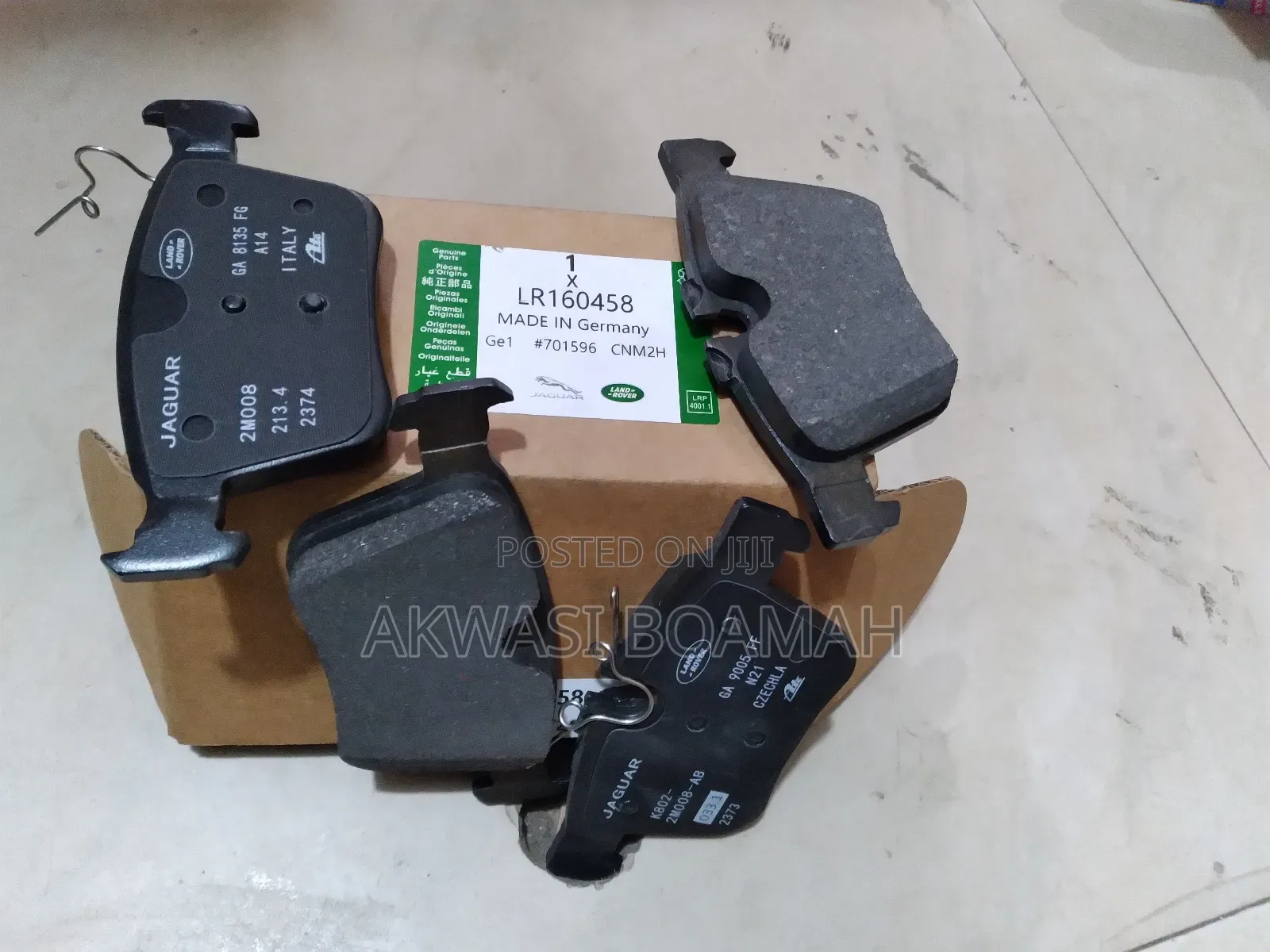 Range Rover Velar Back Brake Pad Set