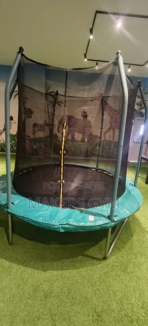 Trampoline 8 Foot (Black and Green)