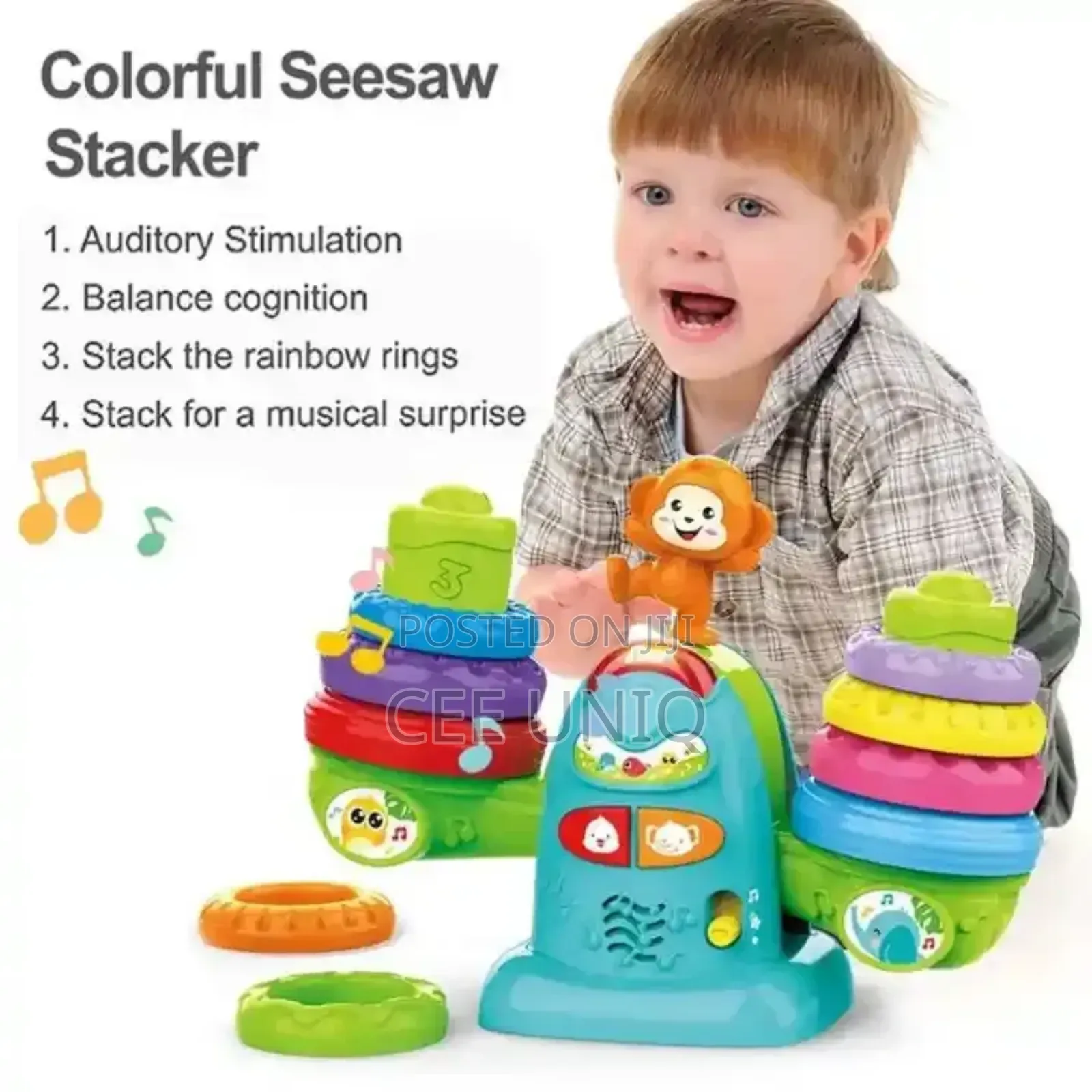 Colourful Seasaw Stacker