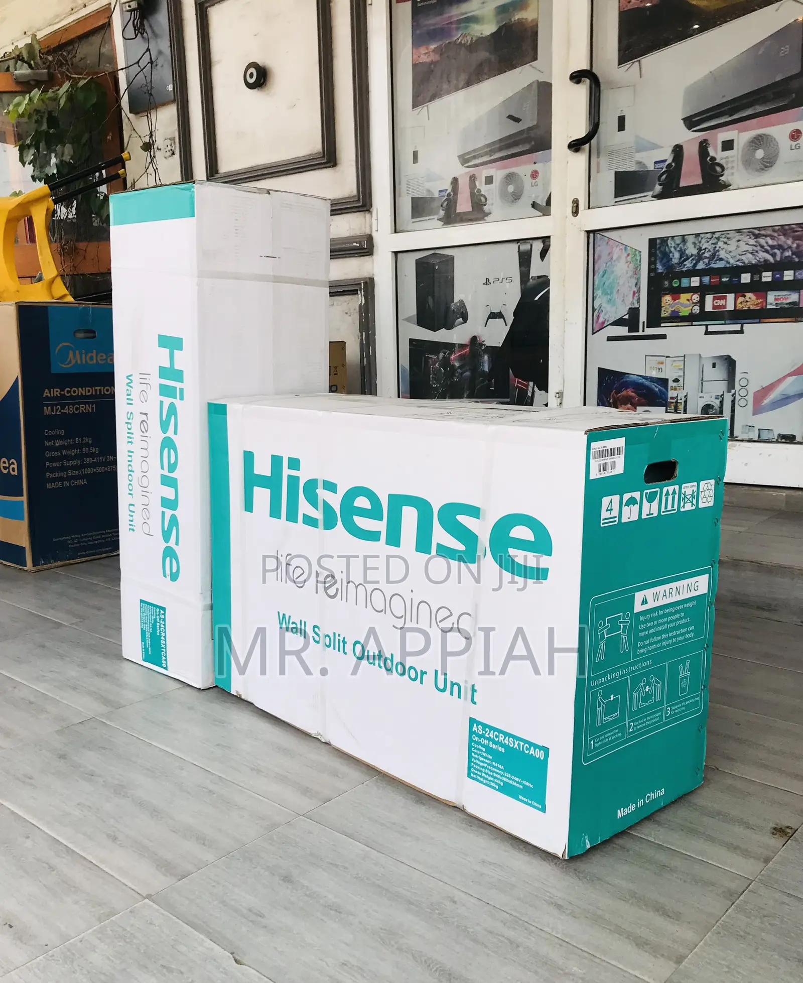 Super Silent Hisence 2.0hp R410 Gas Ac(White).