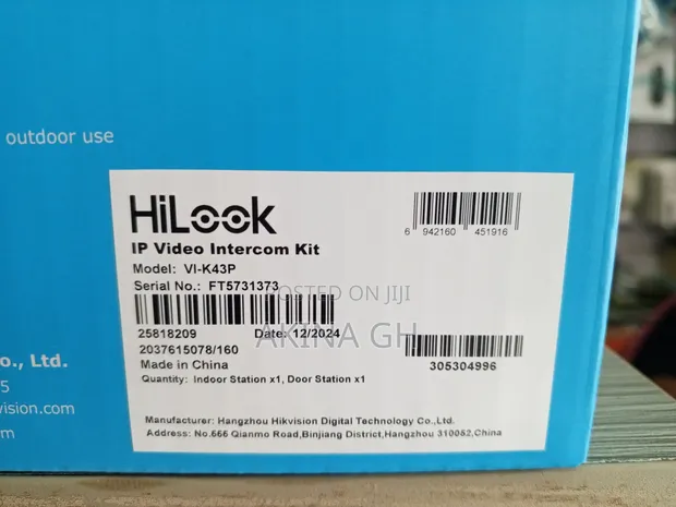Hilook Ip Video Door Phone Intercom Kit Vl-K43p 3
