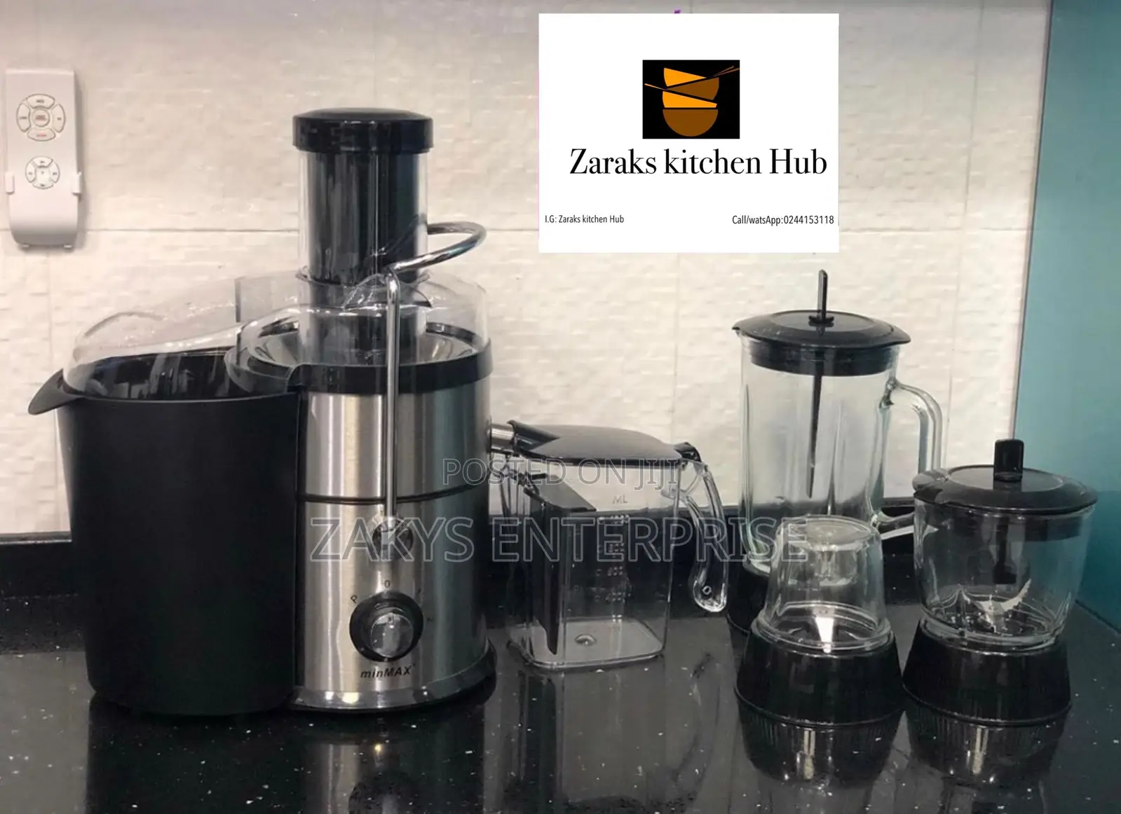 Min Max Juice Extractor Blender 4 In1