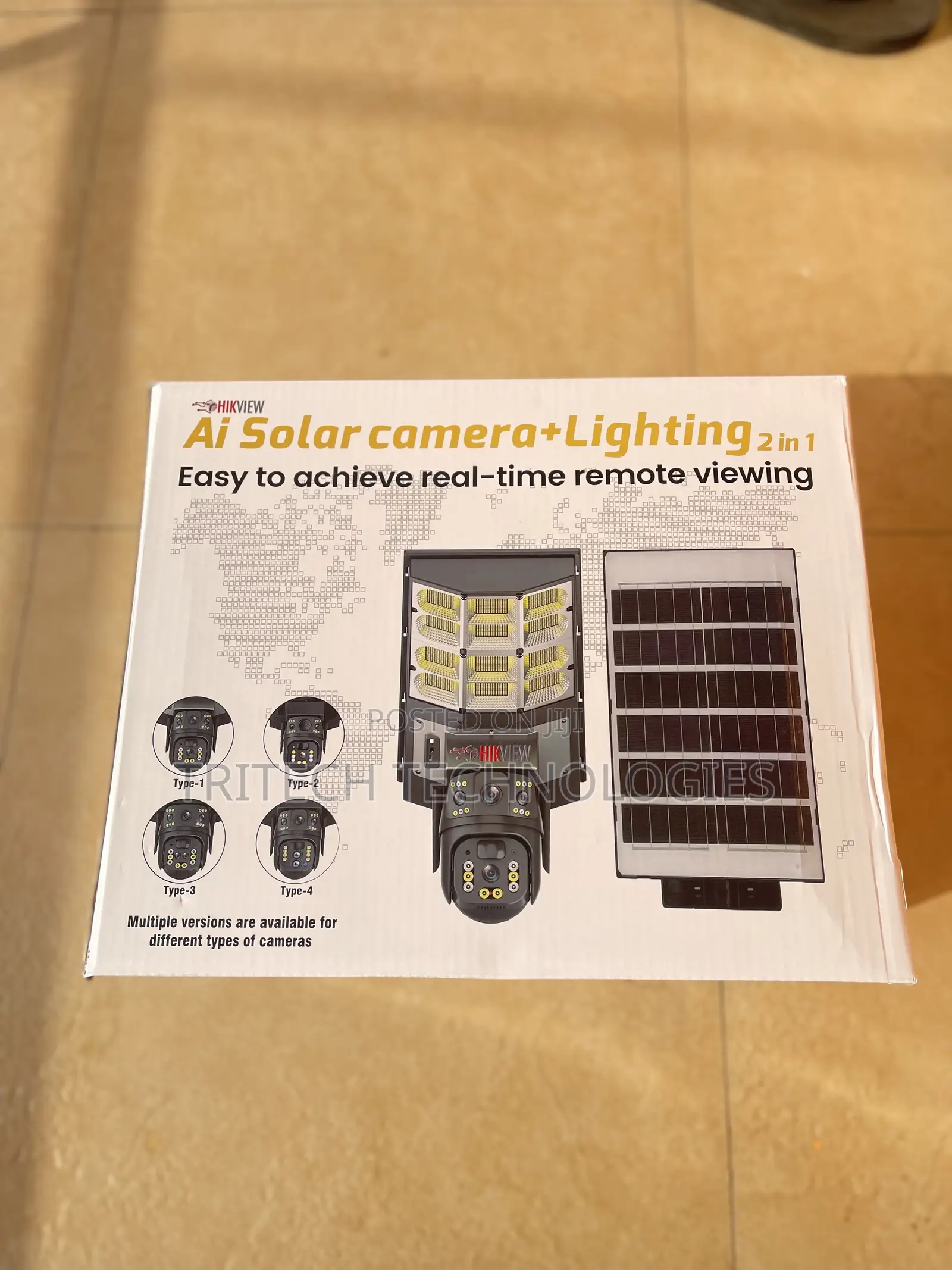 Hikview 4g Solar Street Ligh Camera Dual Lens (2 in 1)