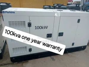 White Coloured Generator Perkins 100kva