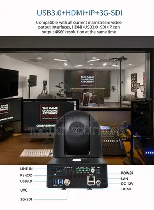 4k60 25x 3g-Sdi Broadcast Grade PTZ Camera
