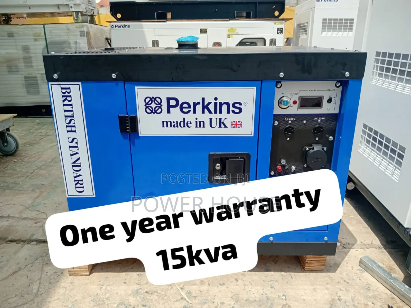 Unsullied 15kva Perkins Diesel 13000watts Silent Generator