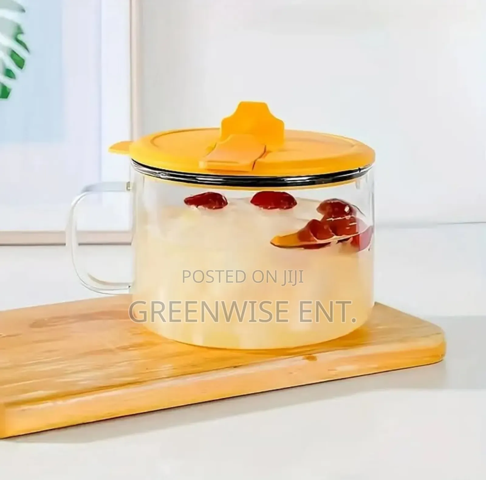 High Borosilicate Glass Bento Box With Lid Handle