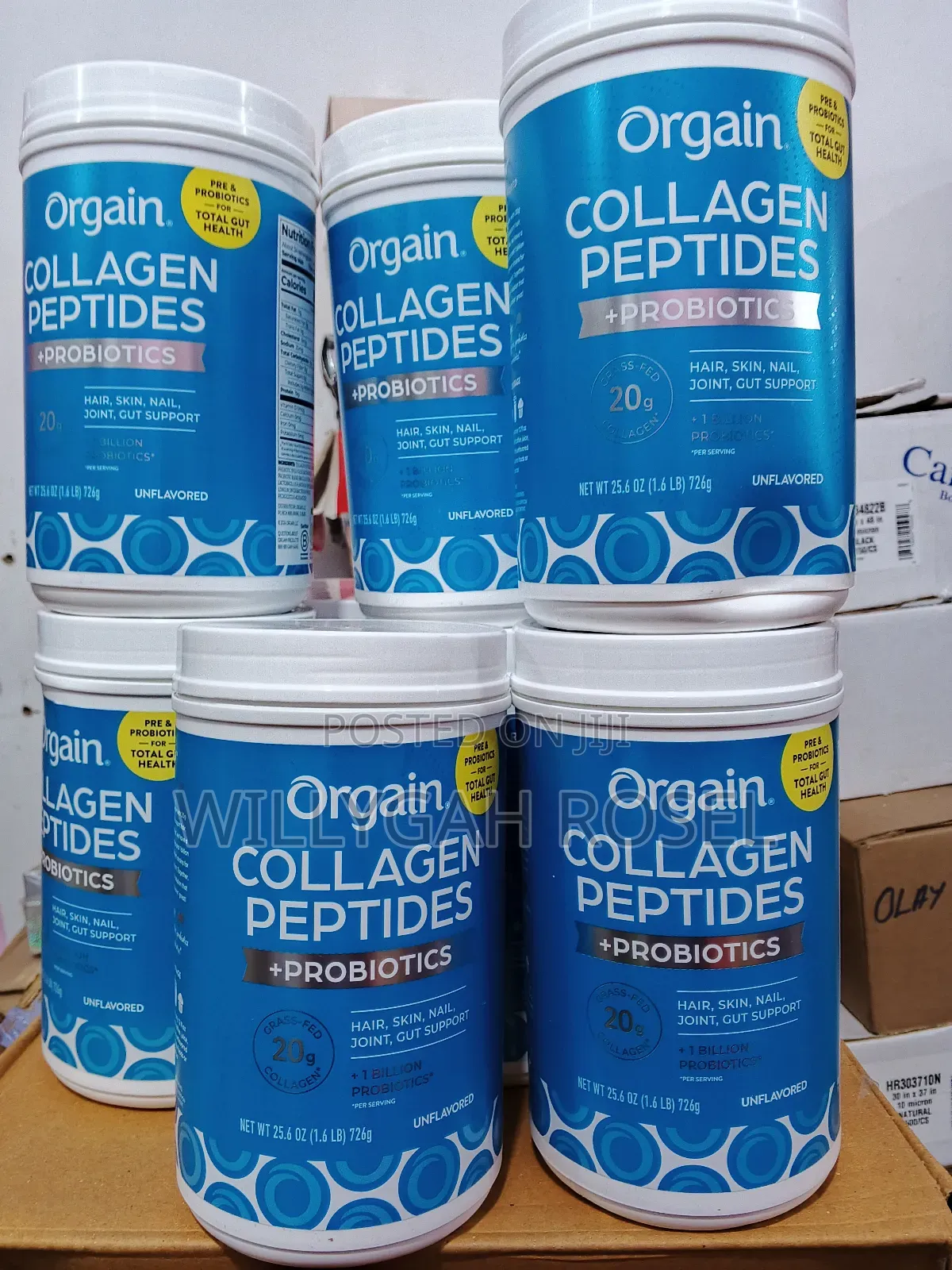 Orgain Collagen Peptides+ Probiotics