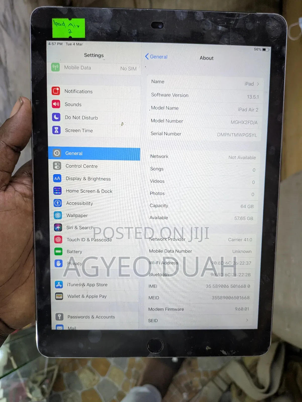 Apple iPad Air 2 64 GB Gray