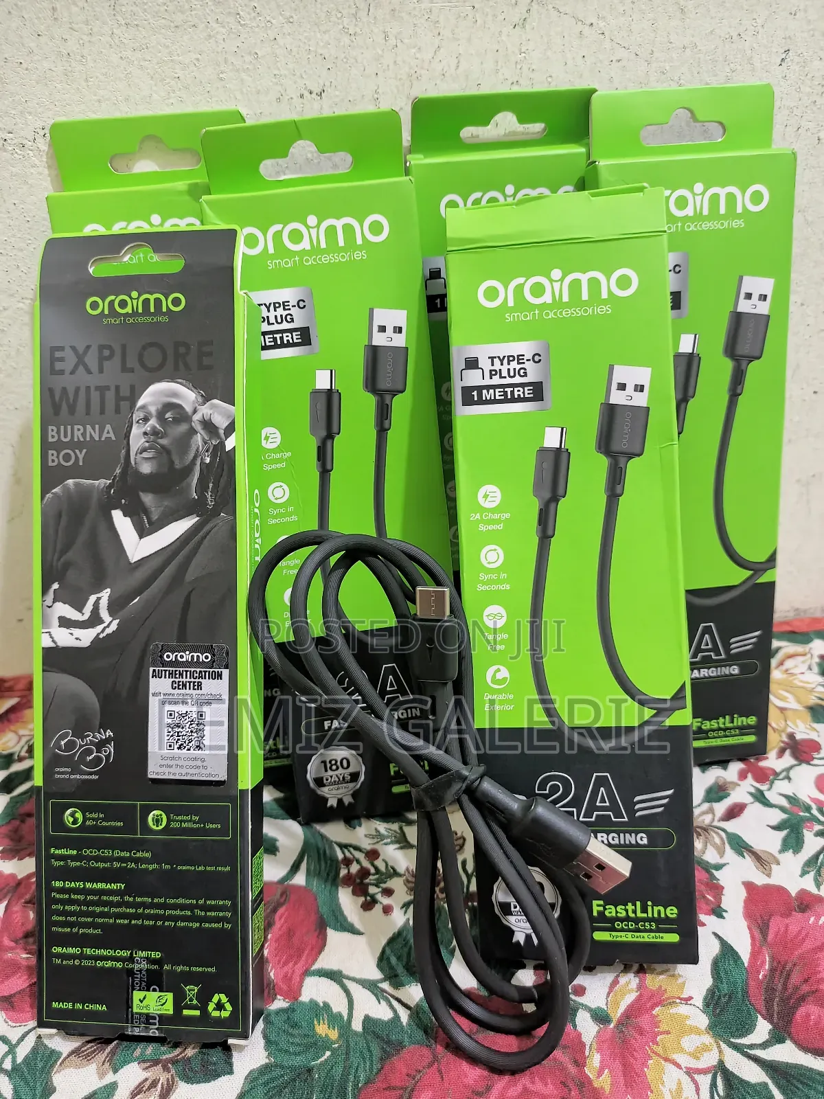 Oraimo Duraline 2 Usb-a to Type-C Charging and Data Cable