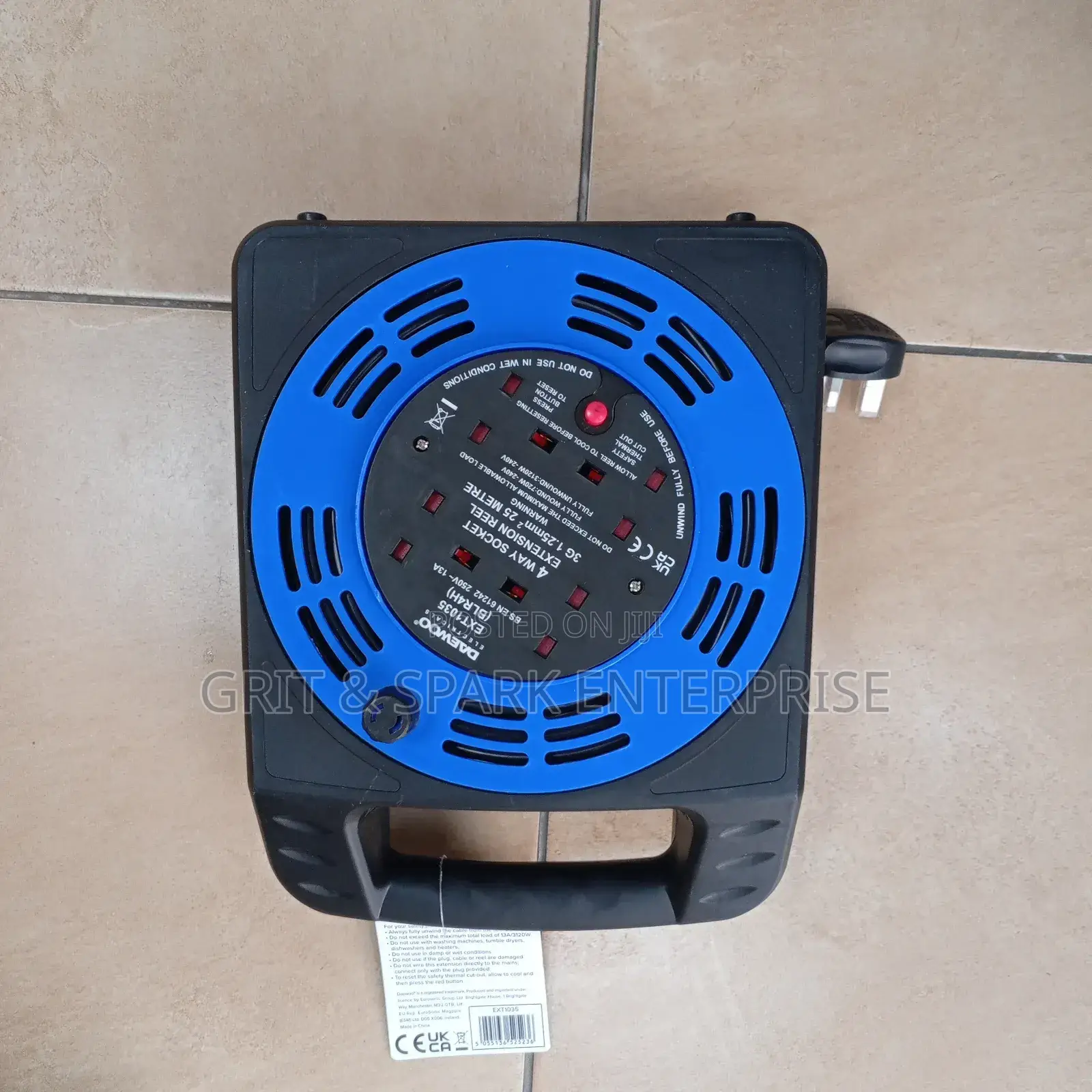 Brand New 25m Daewoo Electricals 4 Way Extension Reel FRM Uk