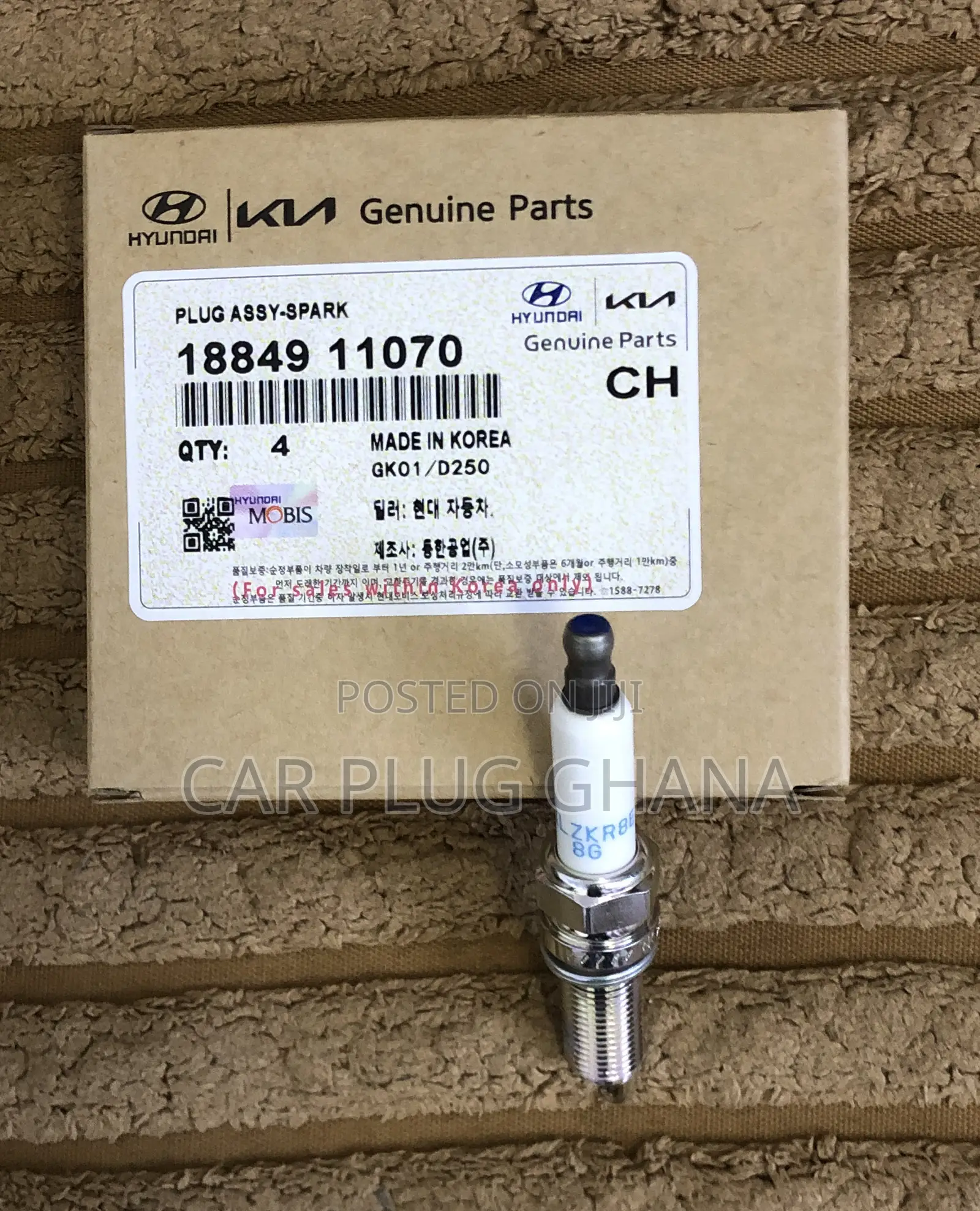 Original Hyundai/Kia Iridium Silzkr8e8g 14/16 Long Plugs