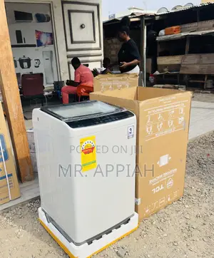 Fast Cleaning TCL 8kg Fully Auto Washing Machine(Gray).