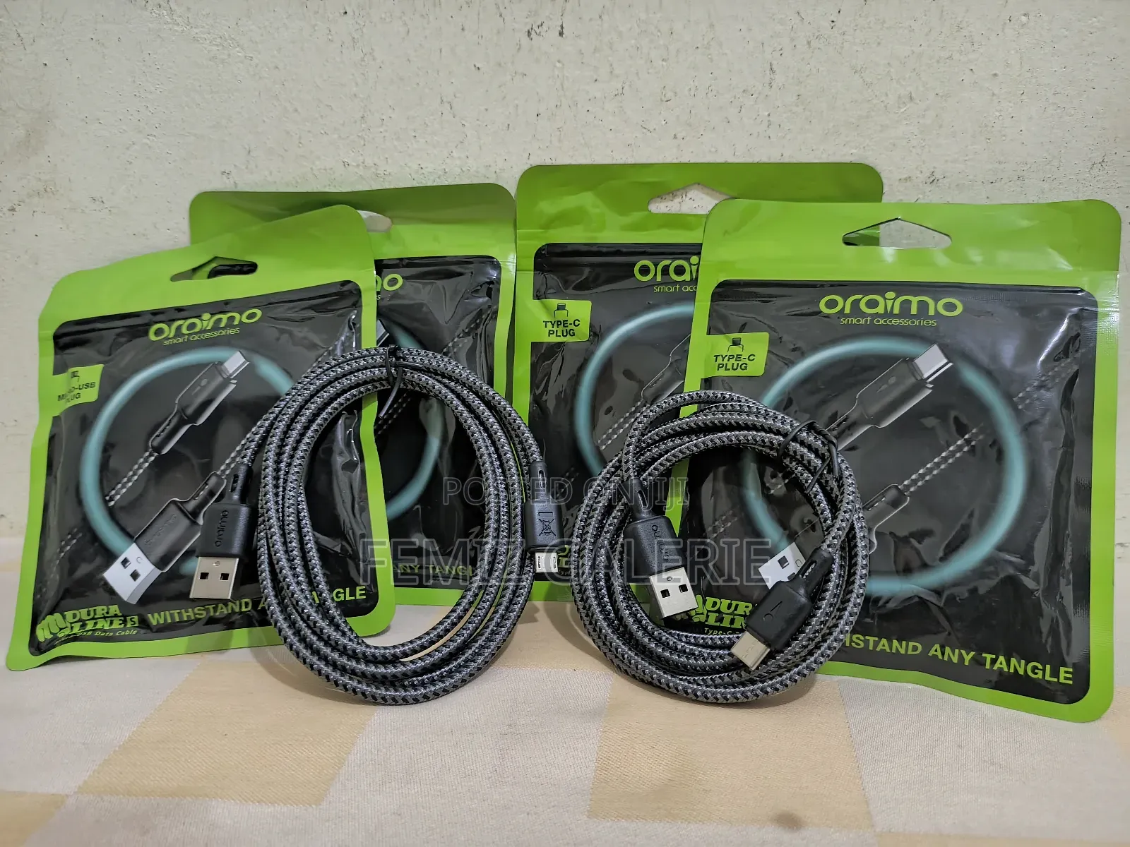Oraimo Braid 1.5m 2.1a Usb-a to Type-C / Micro-Usb Cable