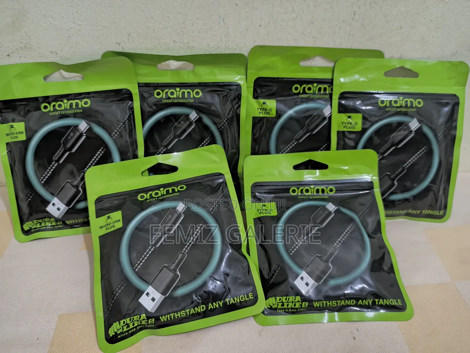 Oraimo Braid 1.5m 2.1a Usb-a to Type-C / Micro-Usb Cable