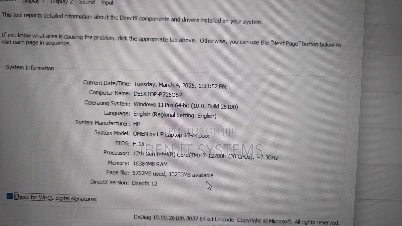 Laptop HP Omen 17t 16GB Intel Core i7 SSHD (Hybrid) 1T