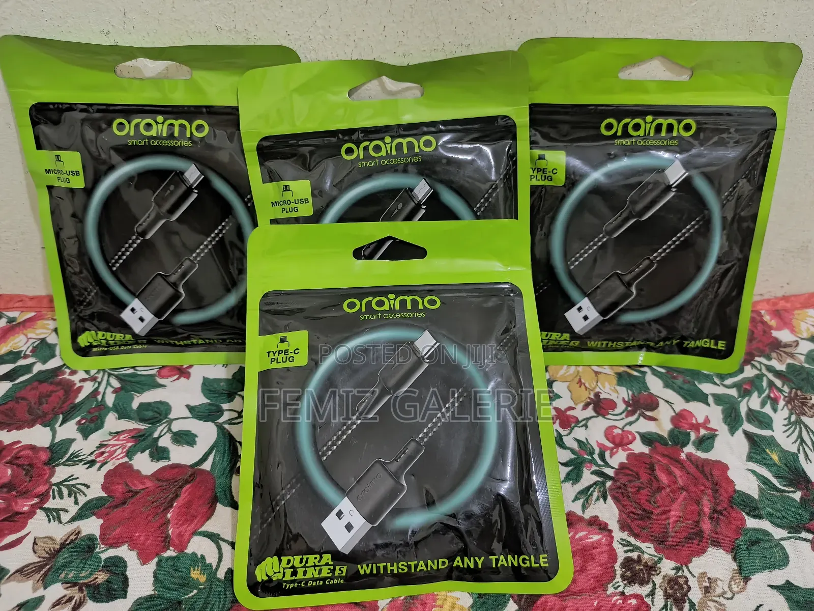 Oraimo Braid 1.5m 2.1a Usb-a to Type-C / Micro-Usb Cable