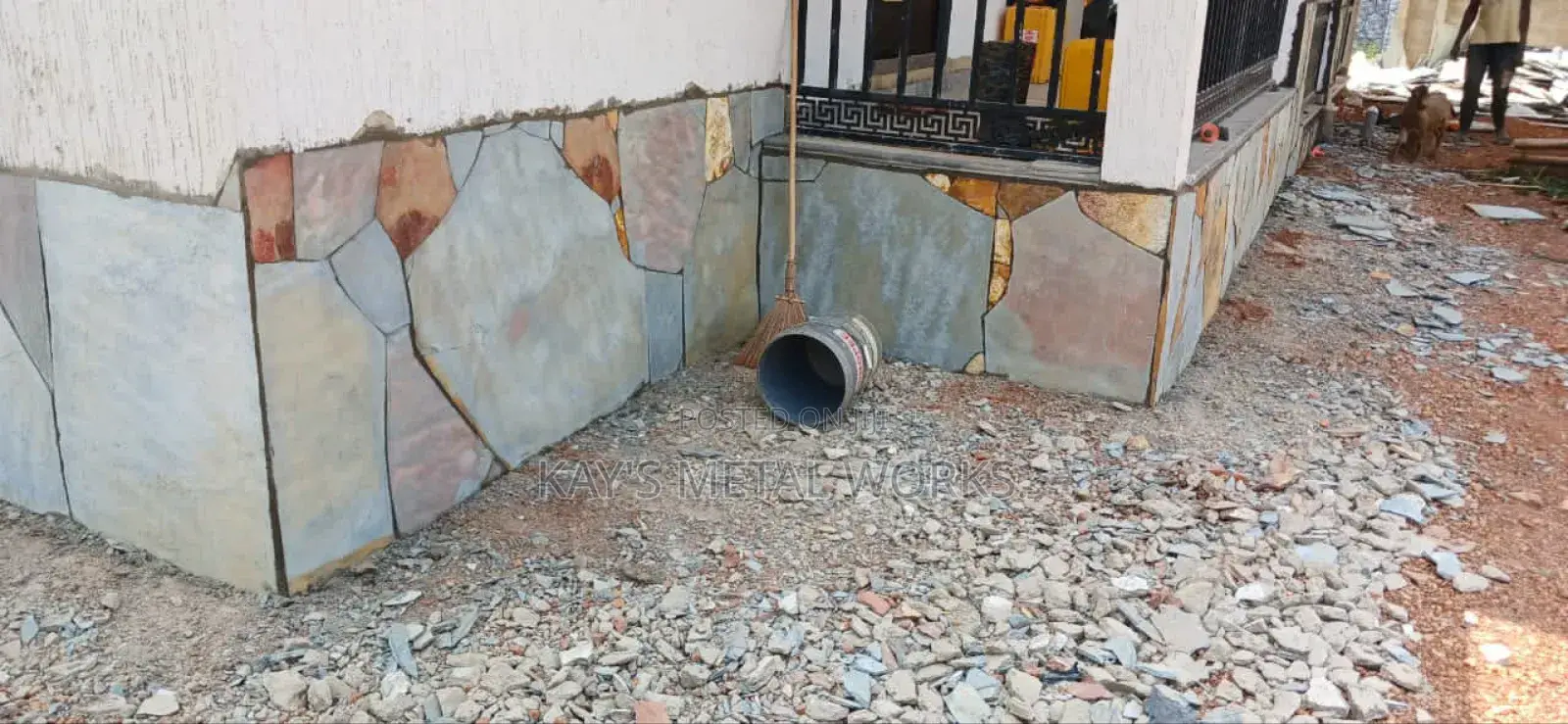 Local Marble Stone Laying.