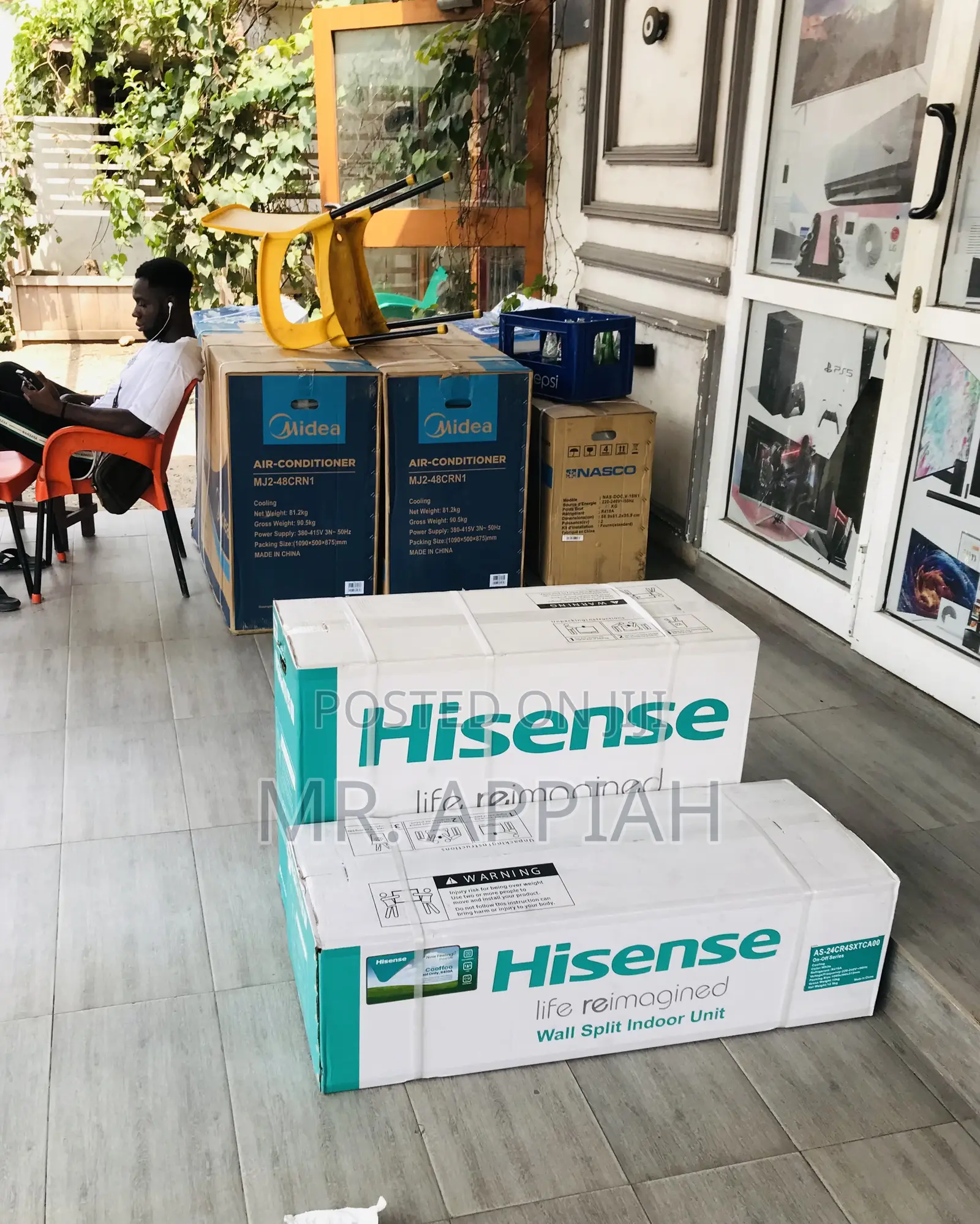 Eco-Friendly 2.0hp R410 Gas Hisence Air Conditioner.