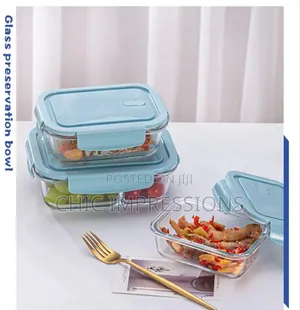 Borosilicate Storage Glass Bowl 3pcs
