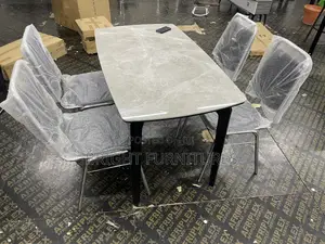Dining Table With 4 Chairs With Marble Top