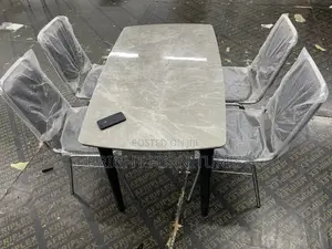 Dining Table With 4 Chairs With Marble Top