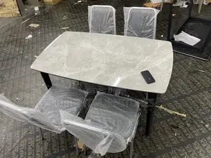 Dining Table With 4 Chairs With Marble Top