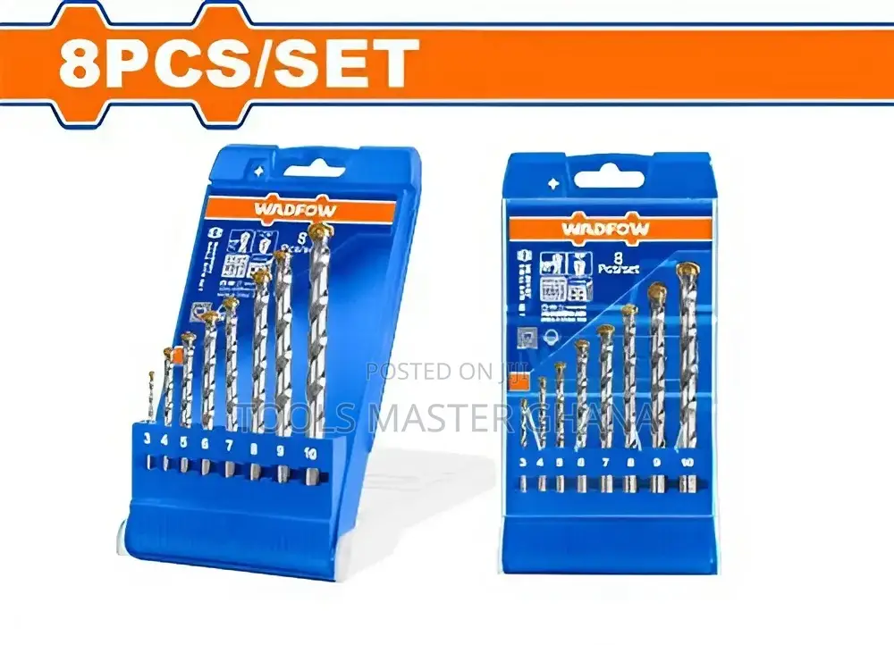 8 Pcs Masonry Drill Bits Set # Wmj6b08