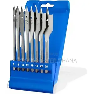 8 Pcs Flat Wood Drill Bits Set # Wwf6b08