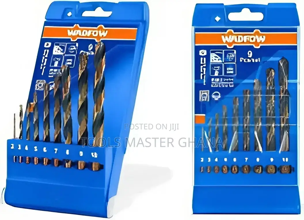 9 Pcs Hss Twist Drill Bits Set # Wtd6b02