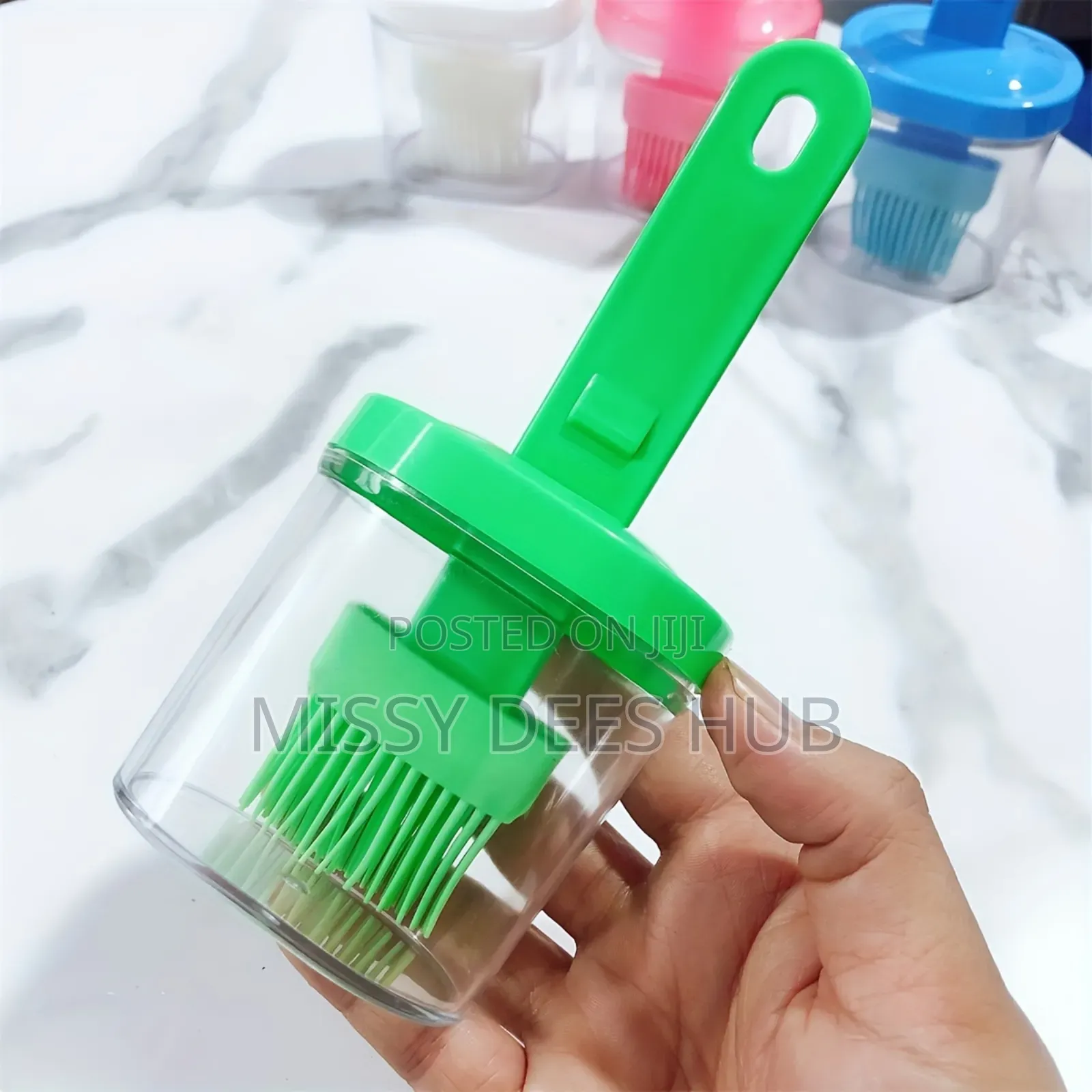 Plastic Oil Bottle + Silicone Brush