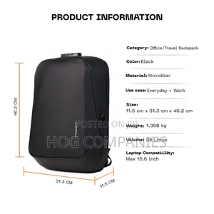 Bange Onyx 15.6 Inch Laptop Backpack