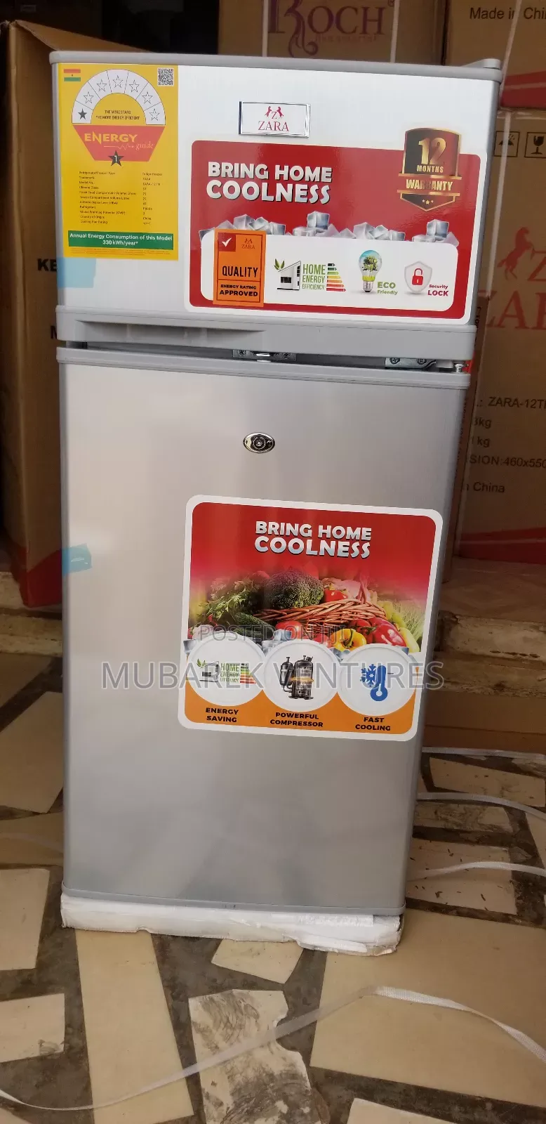 Zara Fridge 95 Litres Top Freezer Silver