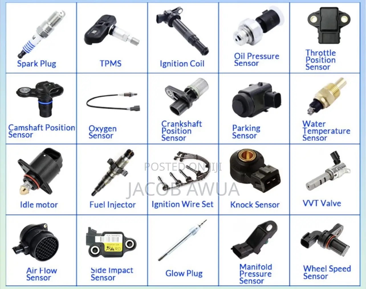 Crank Shaft And Sensors Original Spark Plugs