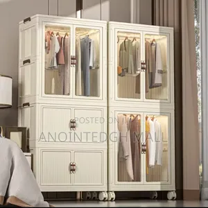 Modern Multi-layer Wardrobe - Gray