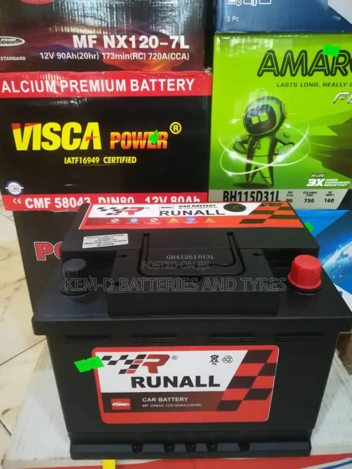 13 Plates Battery 55ah With Free Delivery