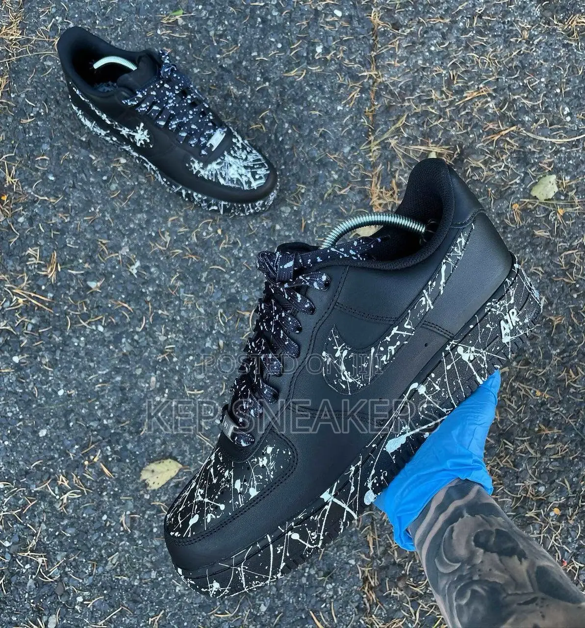 Nike Air Force 1 “Black Splatter”