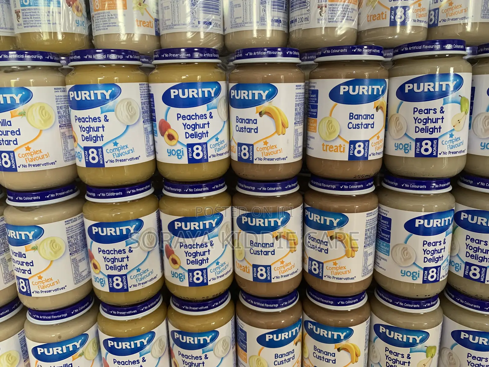 Purity Fruits , Custard and Yogurt Jars