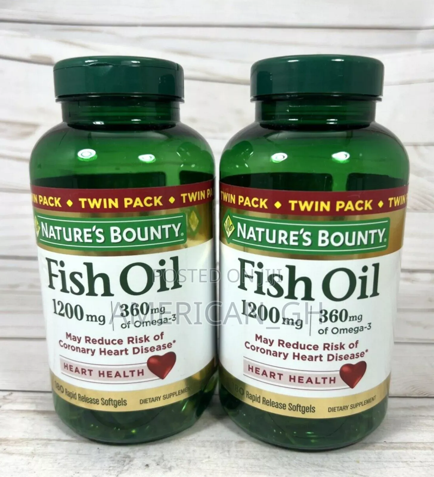 Nature's Bounty Fish Oil Softgels, 1200mg, 180ct