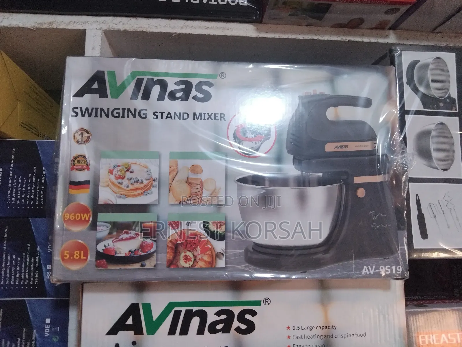 5.8l Avinas Swinging Stand Mixer