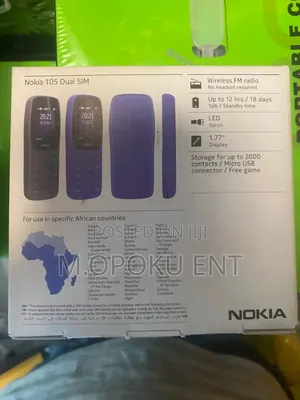 New Nokia 105 Black