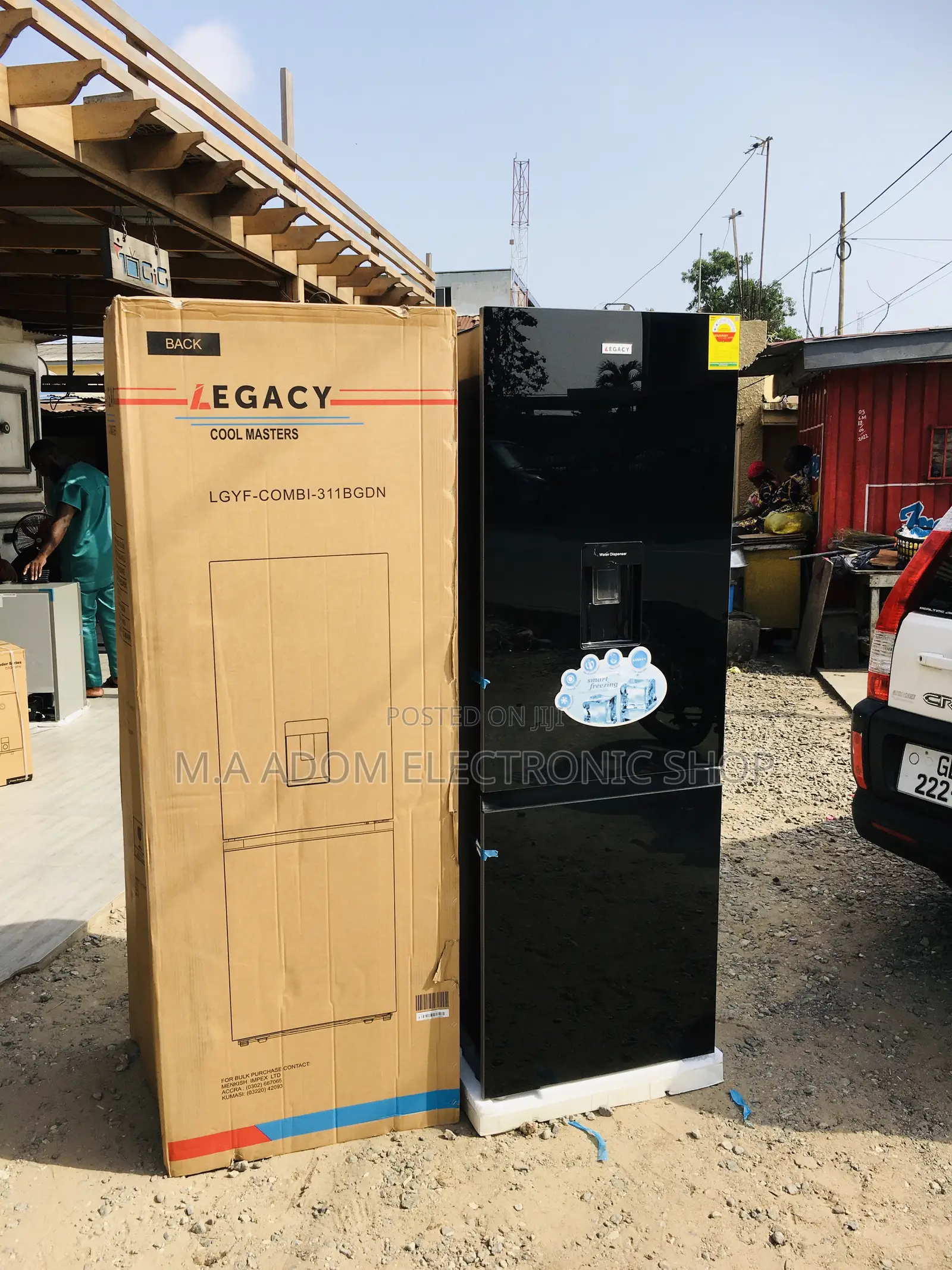 Legacy 309 Litres Glass Finishing Fridge +Water Dispenser