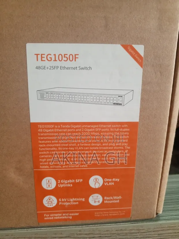 Tenda 48 Port Unmanaged Ethernet Switch Teg1050af