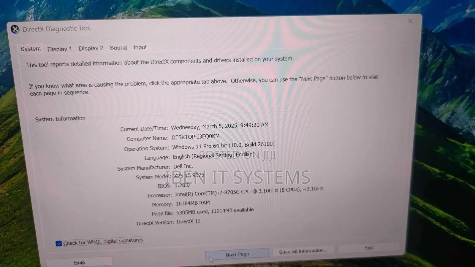 Laptop Dell XPS 15-9570 16GB Intel Core i7 SSHD (Hybrid) 1T