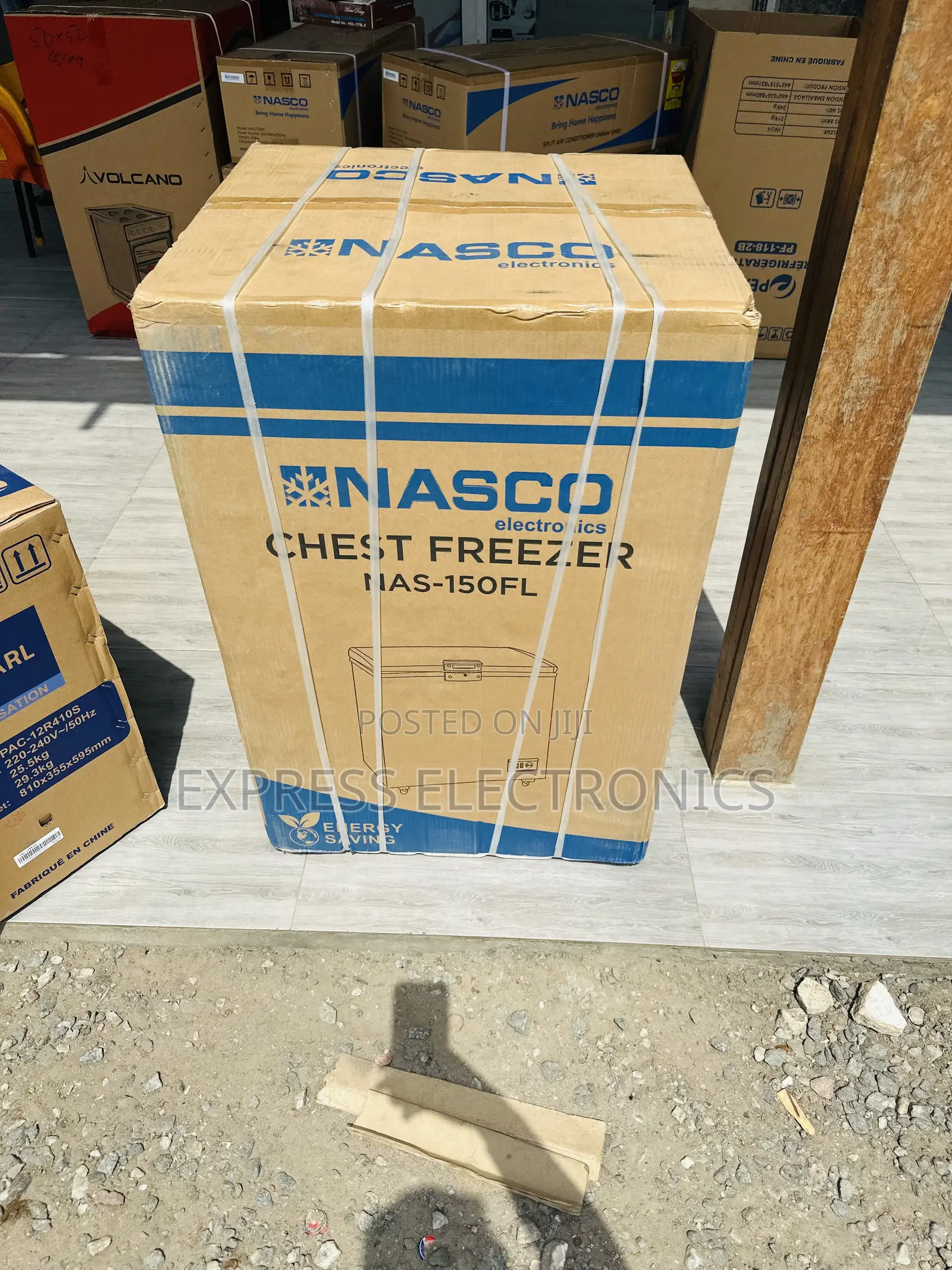 Amazing New Grey Chest Freezer 100l Nasco Nas-150fl