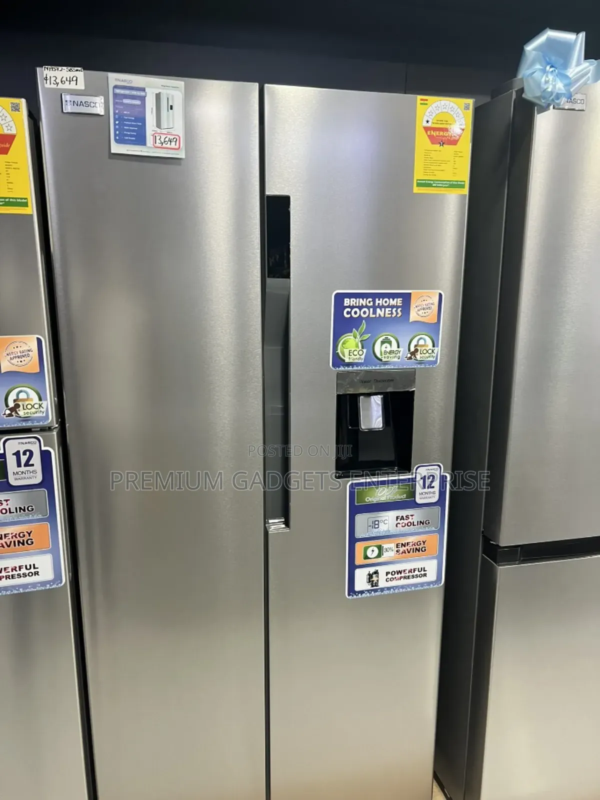 Nasco Refrigerator Side-by-Side 460ltrs Nasf2-58swd