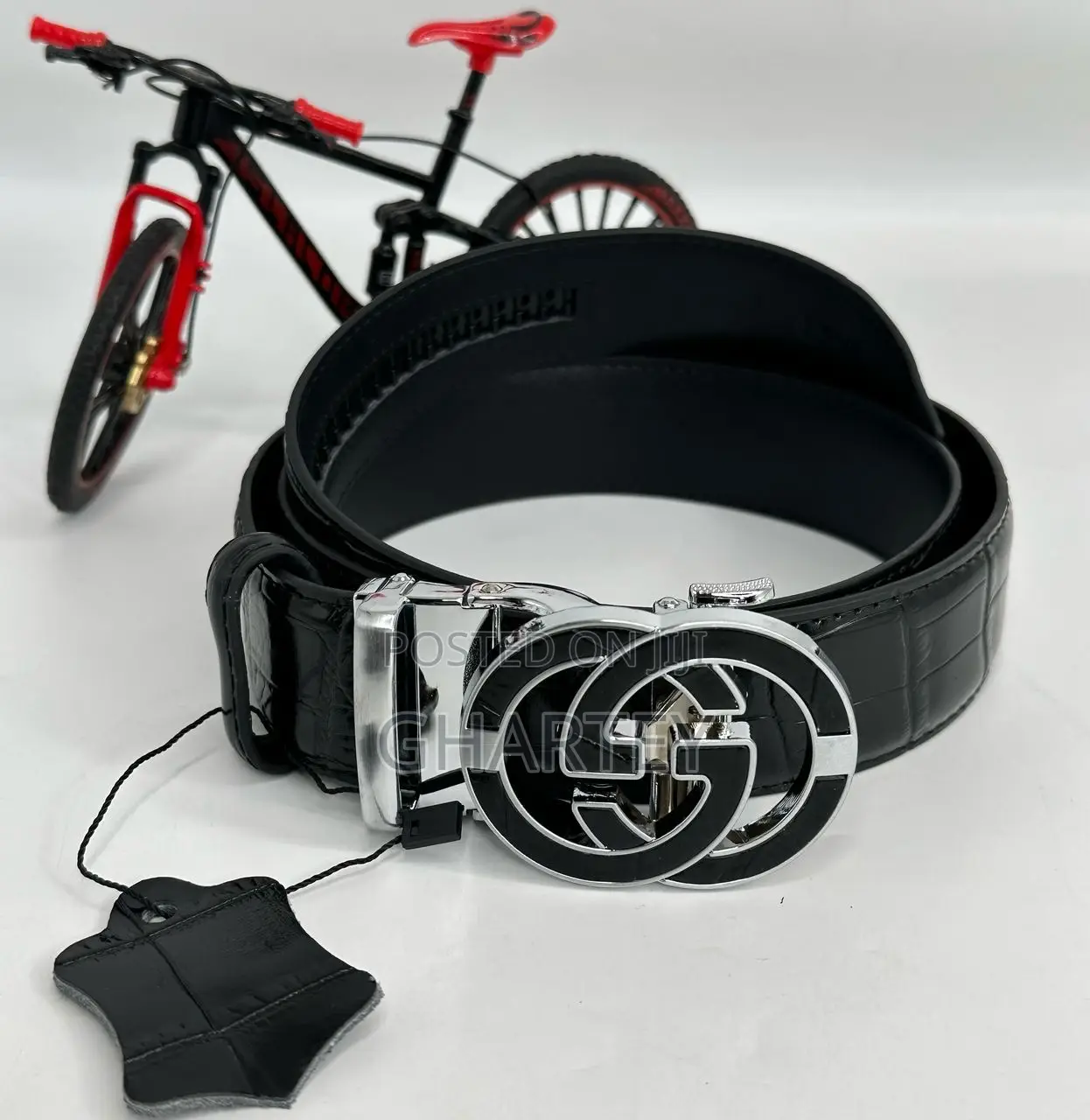 Luxury Designer Buckle Belt (Black)