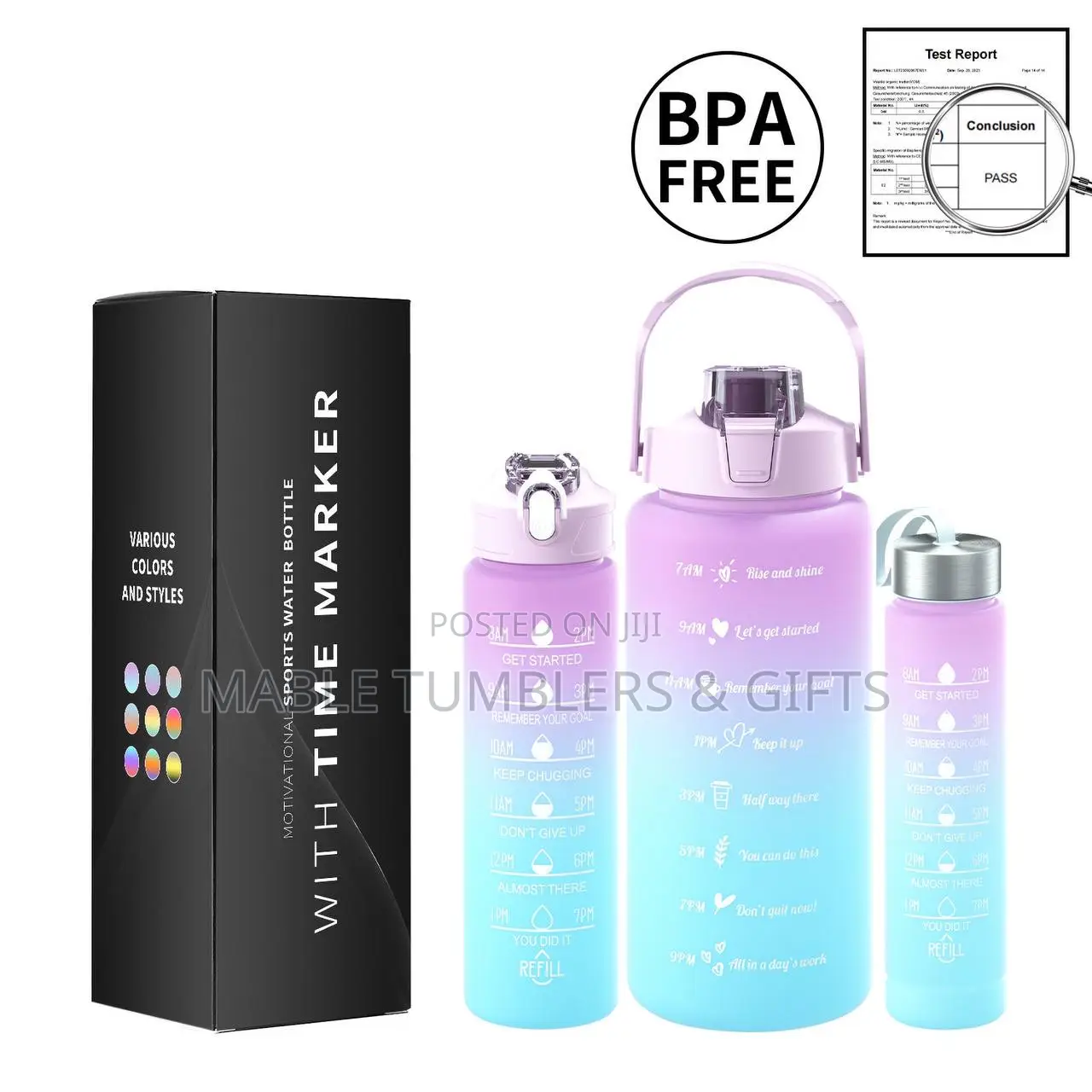 3in1 Water Bottle Set