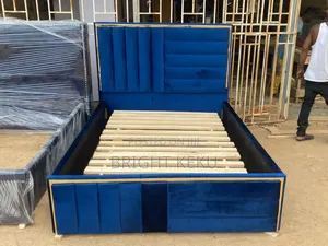 Blue Double Bed Frame Is Available