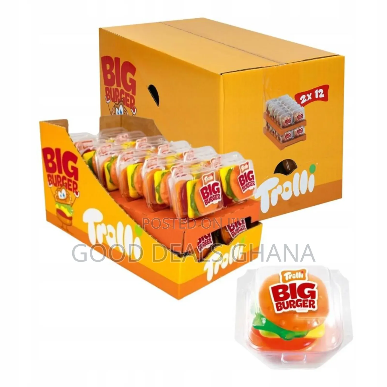Trolli Big Burger Gummy 24 PCS
